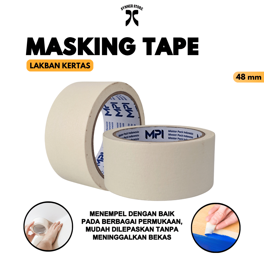 

Masking Tape Lakban Kertas Selotip 48mm - Svmmerink