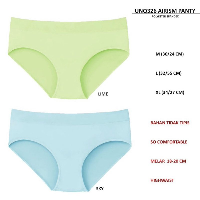 Celana Dalam Wanita (Airism Panty) brand UNIQLO Original