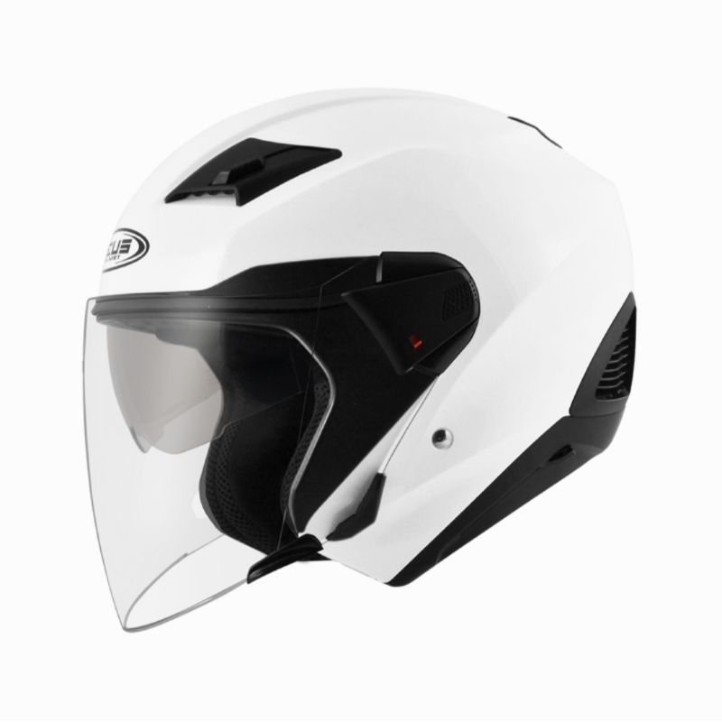 ZEUS HELMET ZS 611 WHITE DOUBLE VISOR HELM ZEUS ZS.611