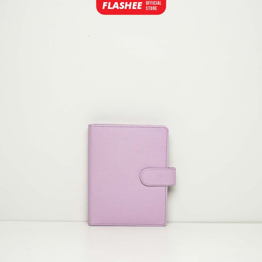 

Flashee Binder Polos A6 6 Ring Eksklusif Ungu Agenda A6 Polos Binder Berkualitas Dompet Keuangan