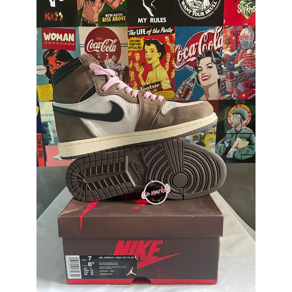 Air Jordan 1 Cactus Travis Scott Brown