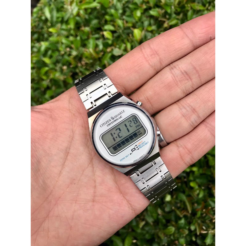 jam tangan citizen crystron lc digital original citizen crystron lc bekas original jam tangan citize