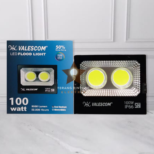 Lampu Sorot Tembak LED Valescom COB 100 watt 100W Super Bright