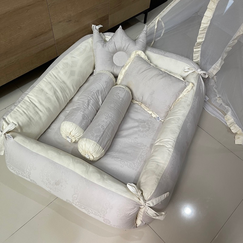 Kasur Bayi 1Set / Kasur dan Tudung Bayi / Tempat Tidur bayi / PRELOVED