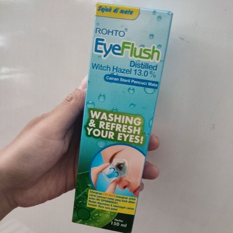 ROHTO EYE FLUSH 150ml cairan steril pembersih mata boorwater