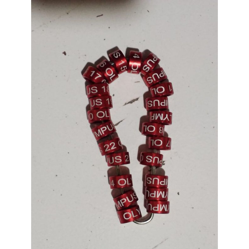 Ring merpati dewasa 9mm gelang kaki burung capati dara puter segel deruk terkuku