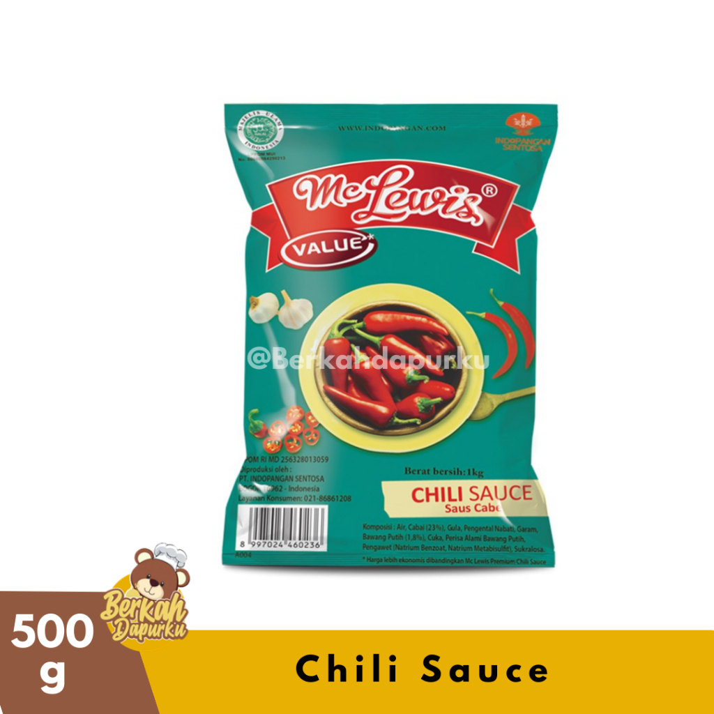 

Mc Lewis Chilli Sauce 500g Distributor Frozen & Dry Food