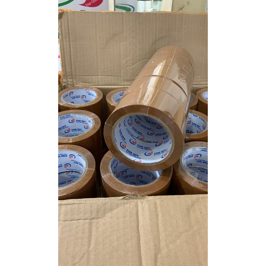 

HJK Lakban Bening Dan Coklat 60y 90y dan 100y Per Slop Isi 6pcs