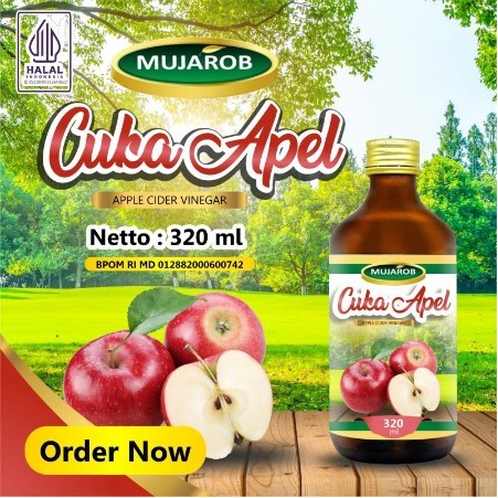 

Cuka Apel Mujarob BPOM Original 320ml