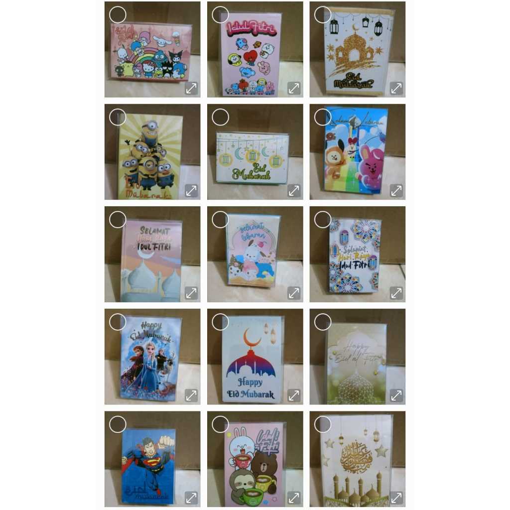 

Amplop lebaran idul fitri isi 50 pcs import kemasan mika/Amplop lebaran motif karakter