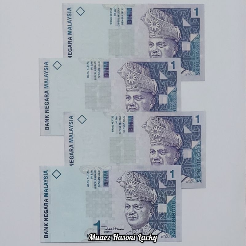 Koleksi Malaysia Ringgit Pecahan 1 One Ringgit Kertas