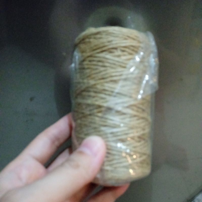 

Twine jute string tali rami 1 rol tali anti licin untuk botol DIY ribbon TC-0507