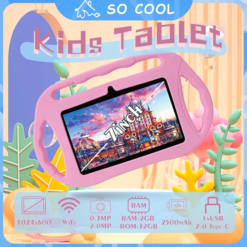 ART D44Q Garansi  CODKids Tablet  Tablet Anak  Tablet 7 Inch  Android 1  232GB  Kids Gift  Zoom  Wha