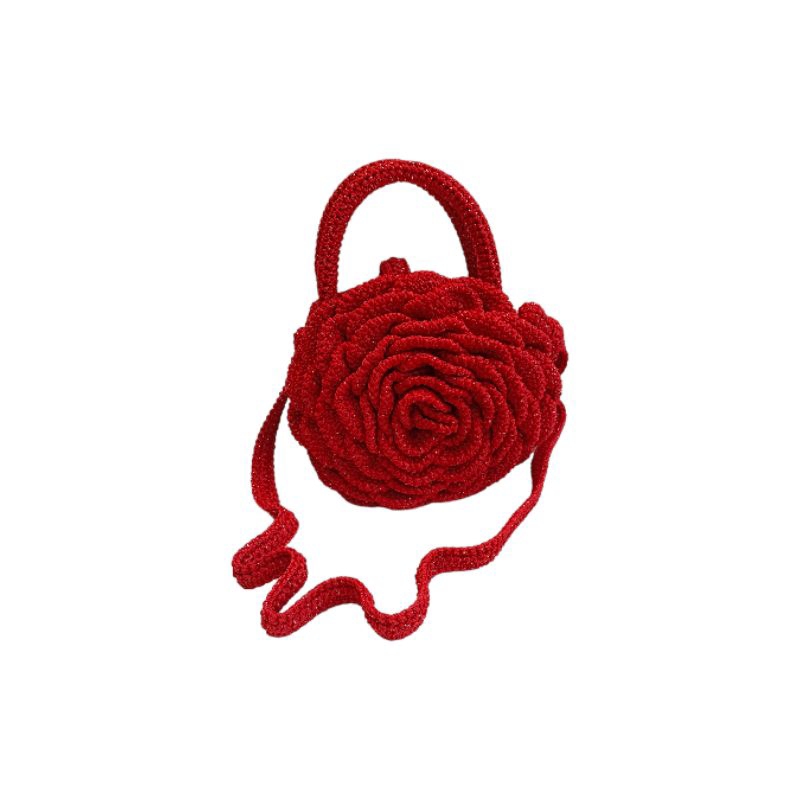 Tas Rajut Bunga Mawar bisa Handbag dan Slingbag | Crochet Mega Rose