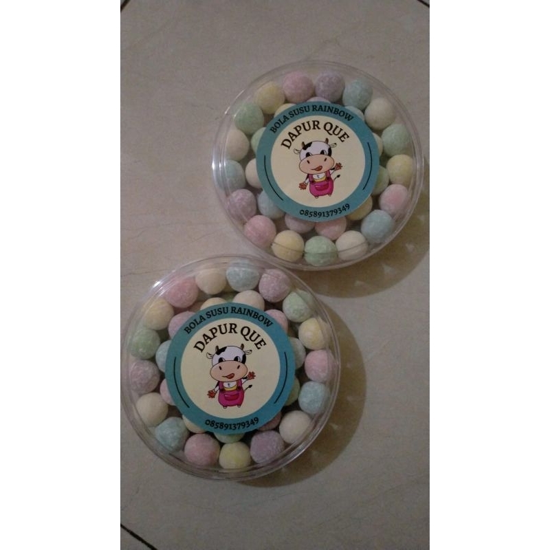 

Bola Susu Rainbow kemasan toples