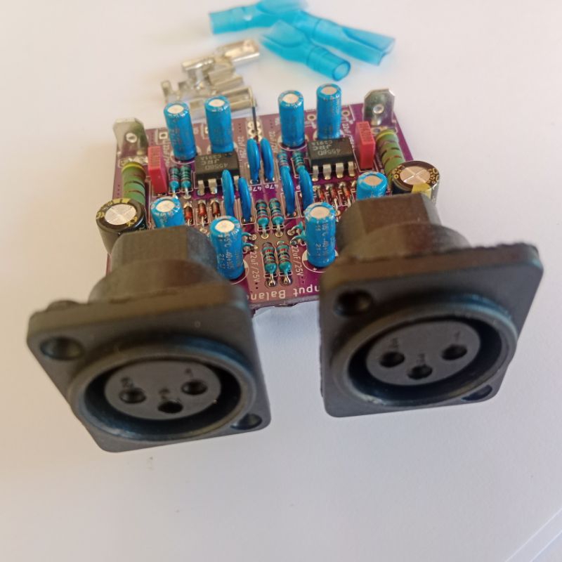 Kit input balance stereo double layer lengkap socket female/Kit inbal stereo double layer
