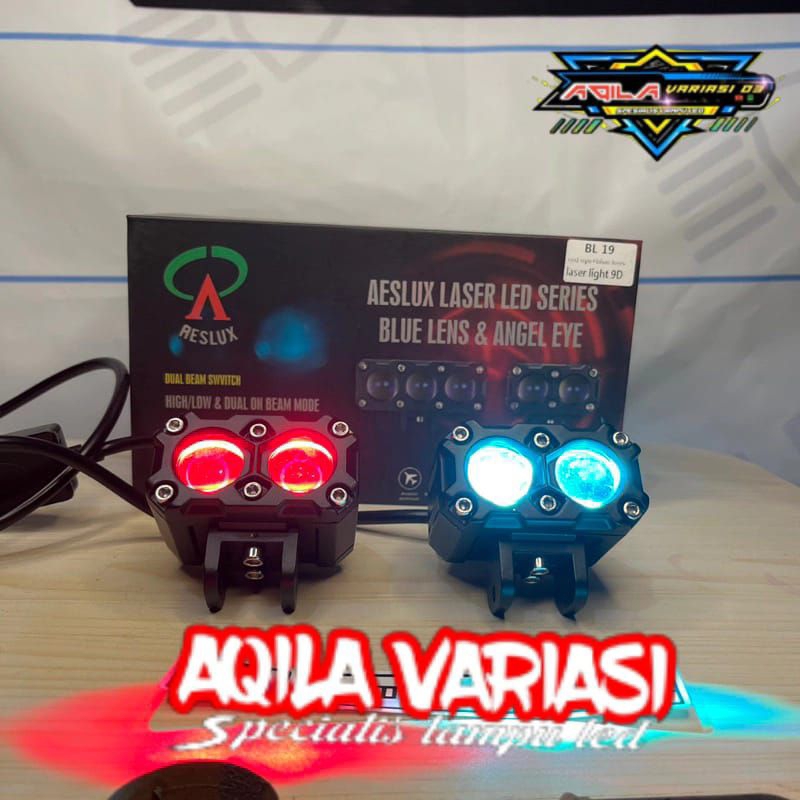 Lampu TEMBAK LED SQL 2 MATA ORI AESLUX BL19