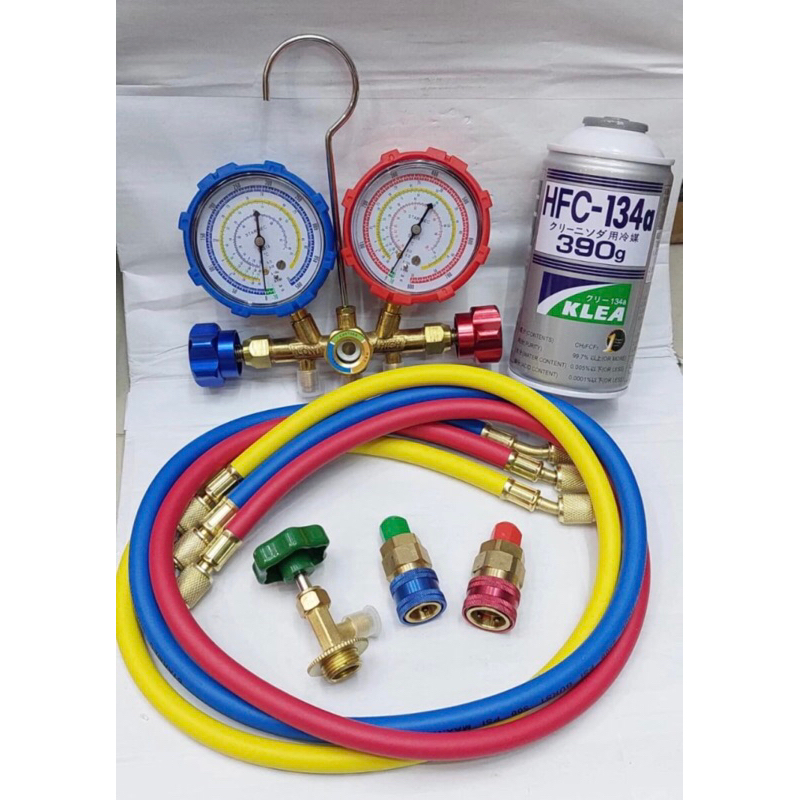 Paket alat isi freon AC mobil