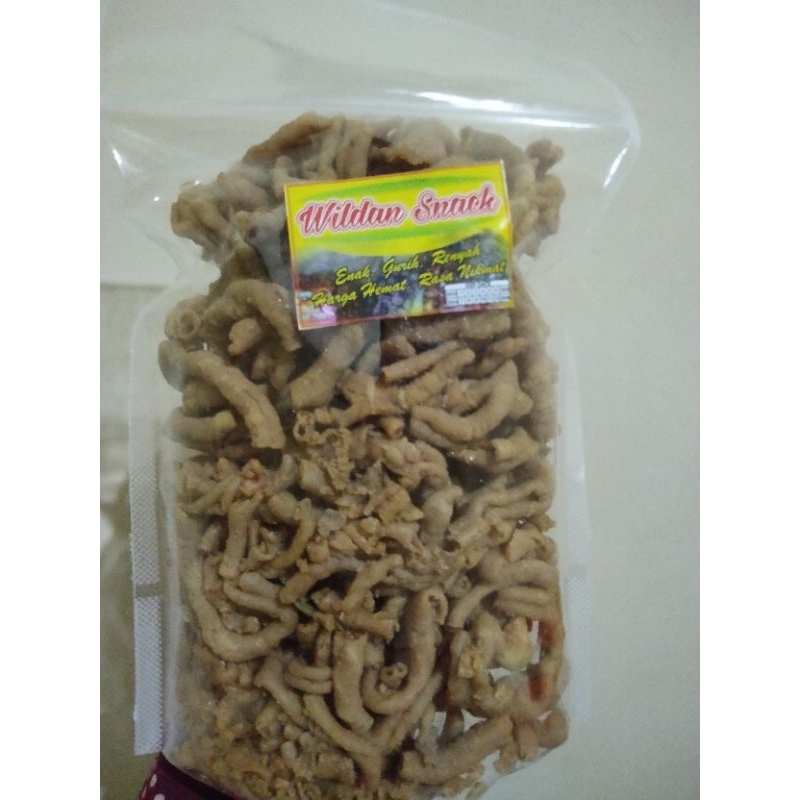 

kripik usus ayam rasa original