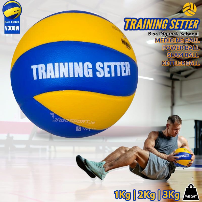Bola Beban Berat 3 Kg Training Setter Ball Medicine Gym Fitnes Power Slam Kettler 3000 Gram Volly