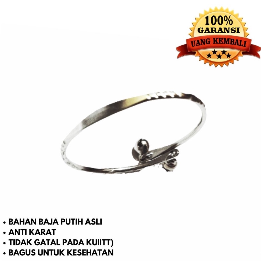 SUPER DISKON GELANG BABY BAJA PUTIH GRATIS UKIR NAMA