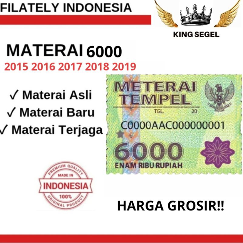 

MATERAI 6000 TAHUN 2015 2016 2017 2018 2019 2020 2021 (NEW)