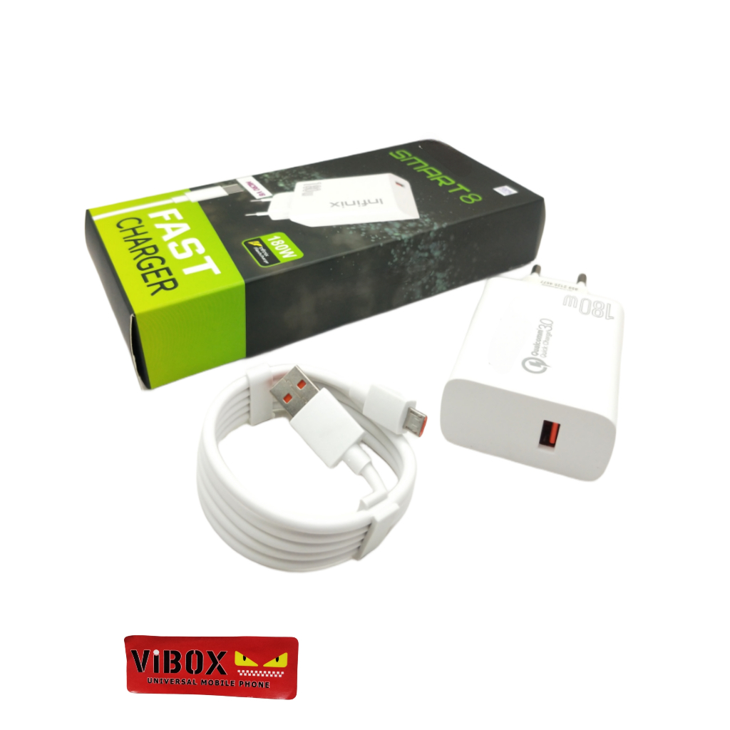 shopp acc~~Charger infinix smart8 5G 180W  Support FastCharging kompatible semua hp smartphone andro