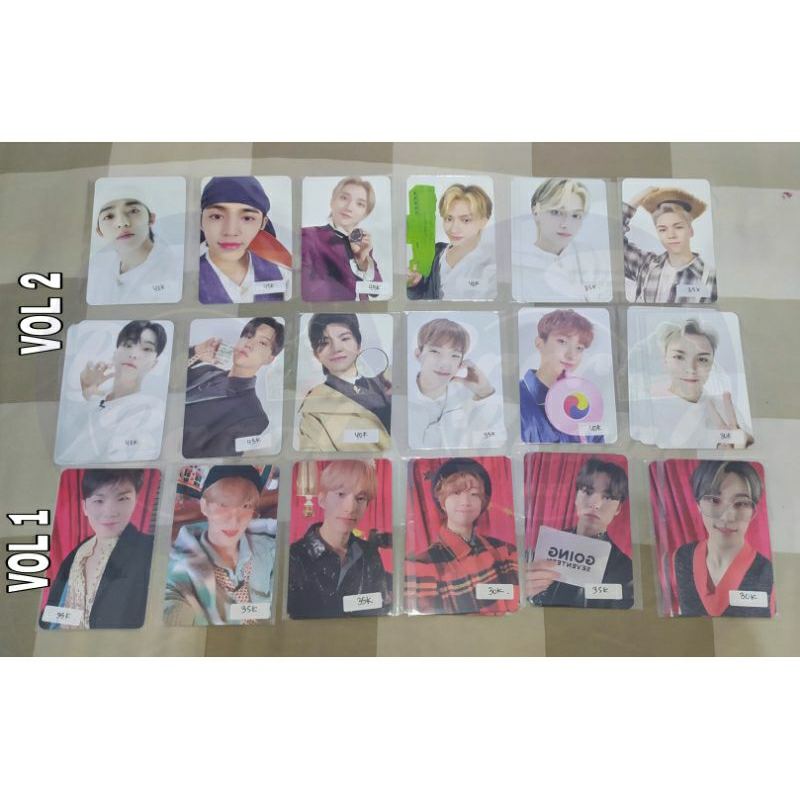 PHOTOCARD PC GOING SEVENTEEN MAGAZINE VOL 1 VOL 2 SCOUPS SEUNGCHEOL JOSHUA JUN HOSHI WOOZI DK DOKYEO
