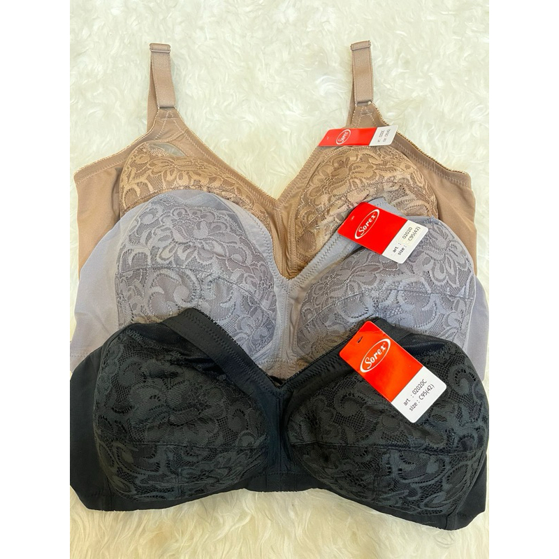 Bra Sorex Full Cup C Renda Tanpa Kawat