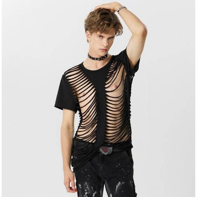 Kaos Pria Variasi Sobek.men shirt ripped series