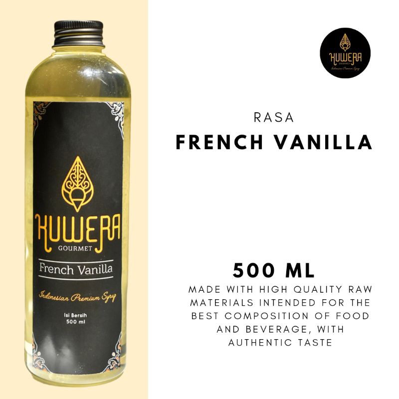 

Sirup French Vanilla - Kuwera syrup 500 ml l Premium