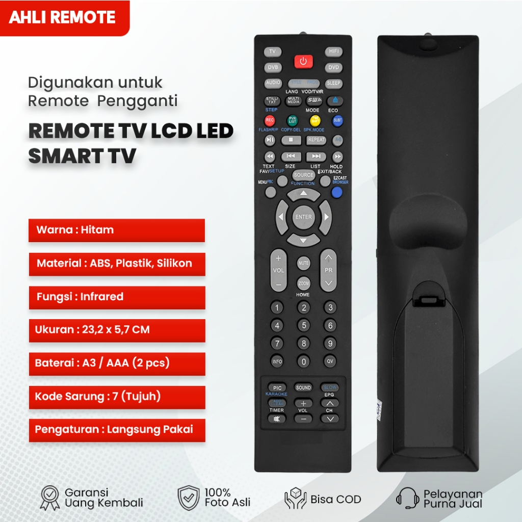 Remote Polytron Android TV 81G862 PLD 32AD1508 / Remot Smart TV Polytron