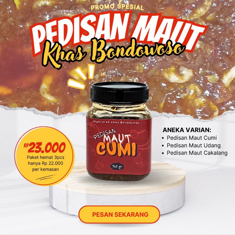 

SAMBAL CUMI PEDAS 160gr