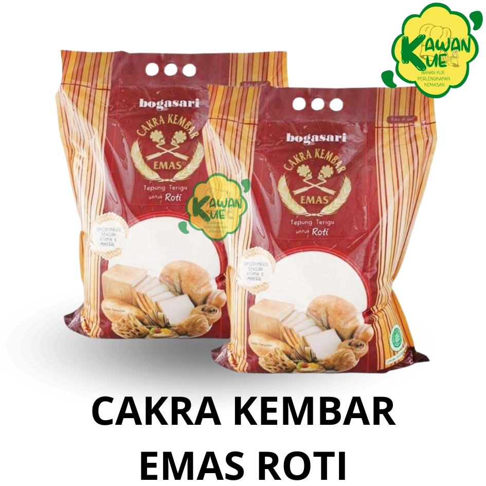 

CAKRA EMAS ROTI KEMASAN 5 KG - TEPUNG TERIGU 5 KG