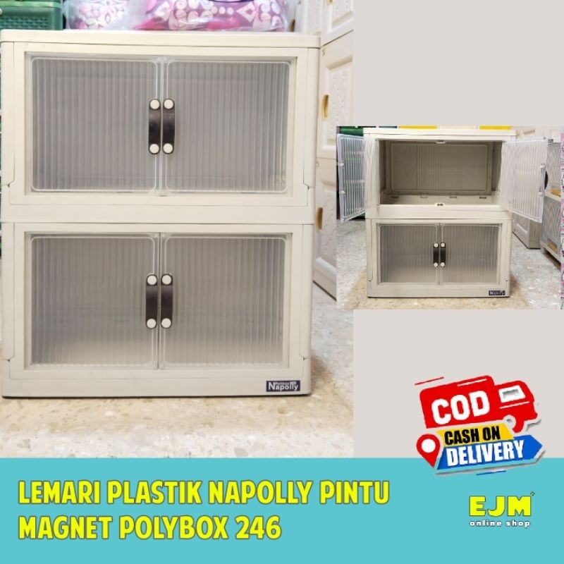 LEMARI PLASTIK NAPOLLY PINTU MAGNET POLYBOX 246