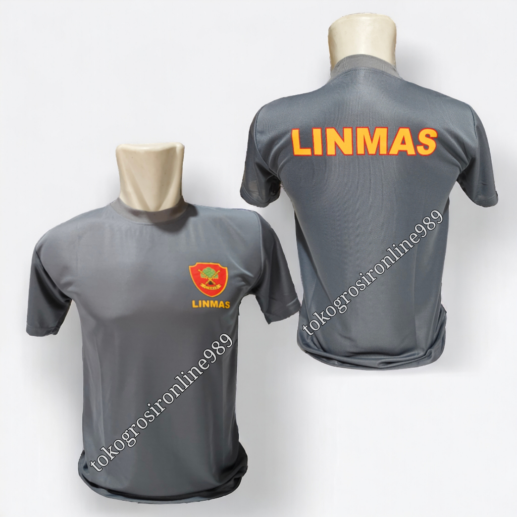 Kaos linmas bahan jersey dryfit