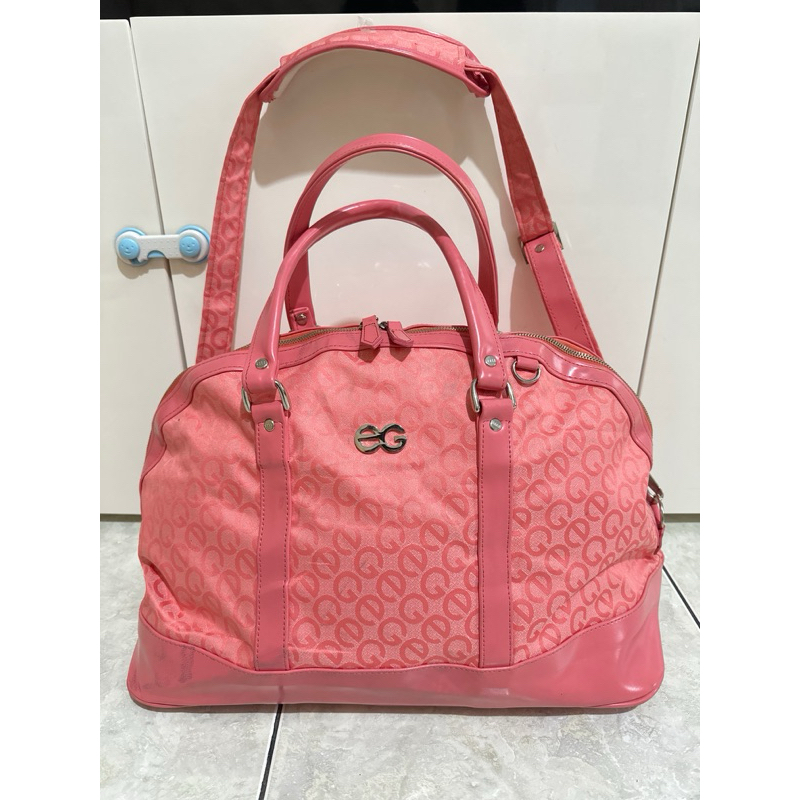 Tas Travel Duffel Bag Tas Minggat Brand Elle Original