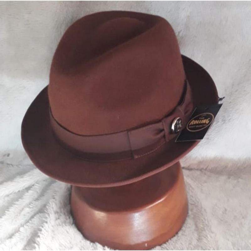 Topi Fedora Laken Import Original