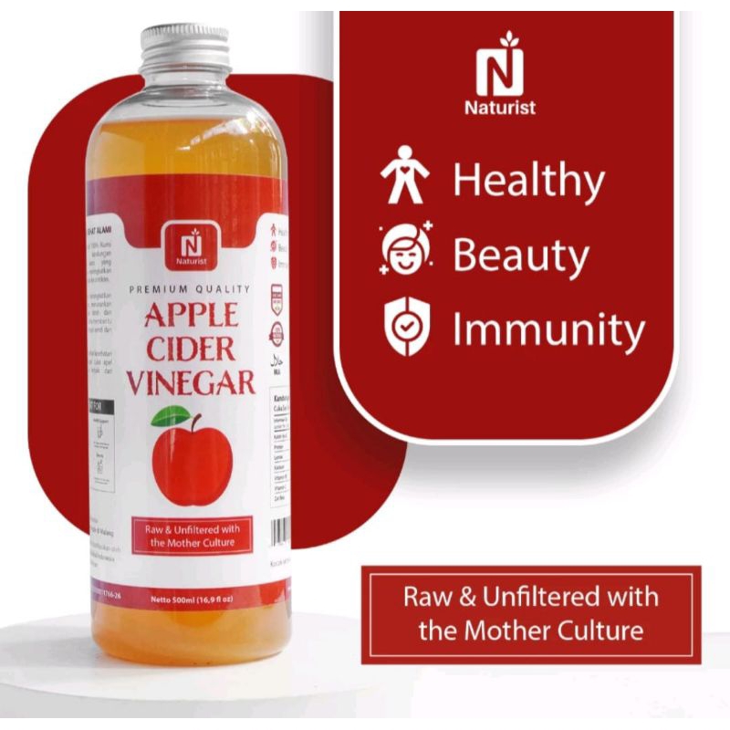 

NATURIST CUKA APEL ORGANIK WITH THE MOTHER | MINUMAN DIET KESEHATAN |