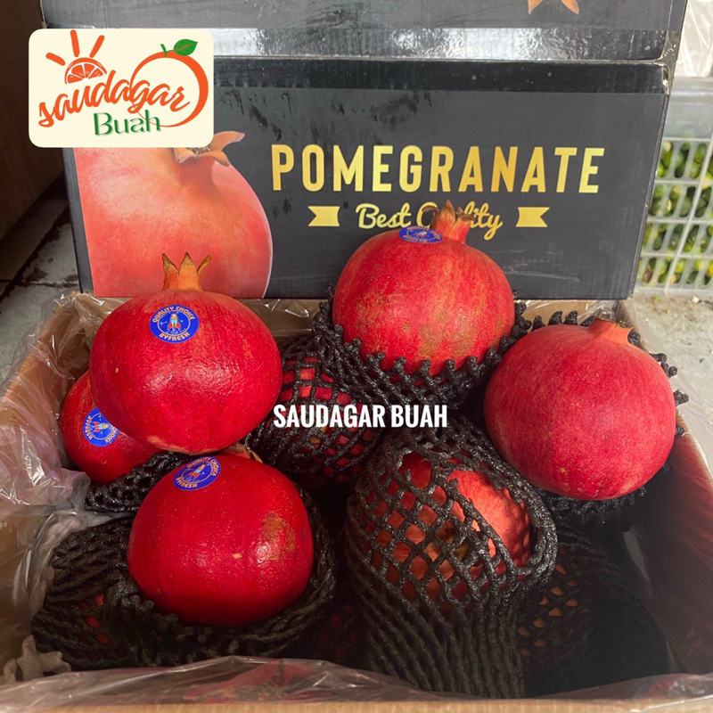 

BUAH DELIMA MERAH IMPORT PER DUS / POMEGRANATE TUNISIA
