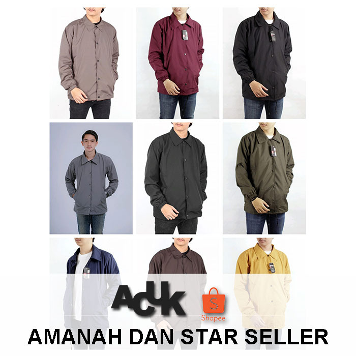 Jaket Coach Polos Jaket Coach Warna Jaket Coach Parasut Jaket Coach Parasit Jaket Coach Taslan