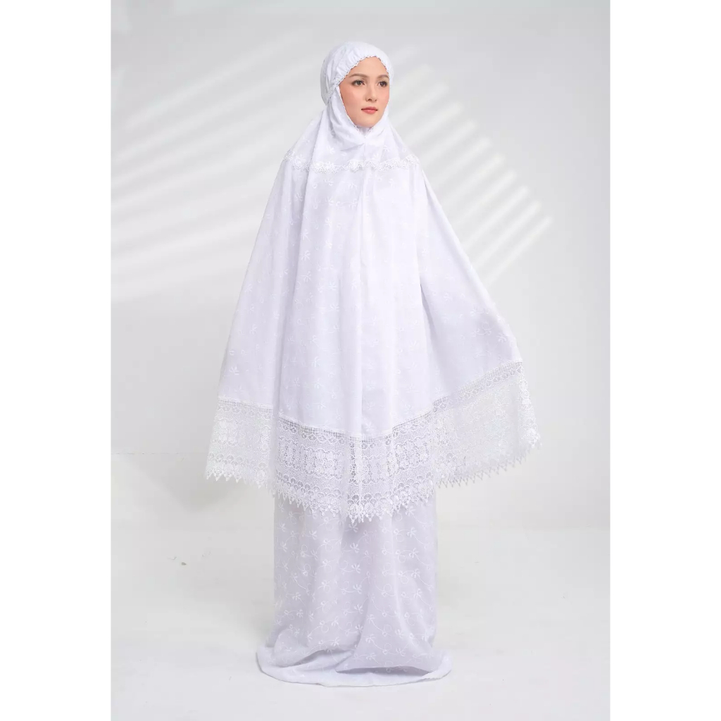 Zoya Xeliqa Prayer Set - Mukena Dewasa Bahan Katun mukena putih mukena bordir