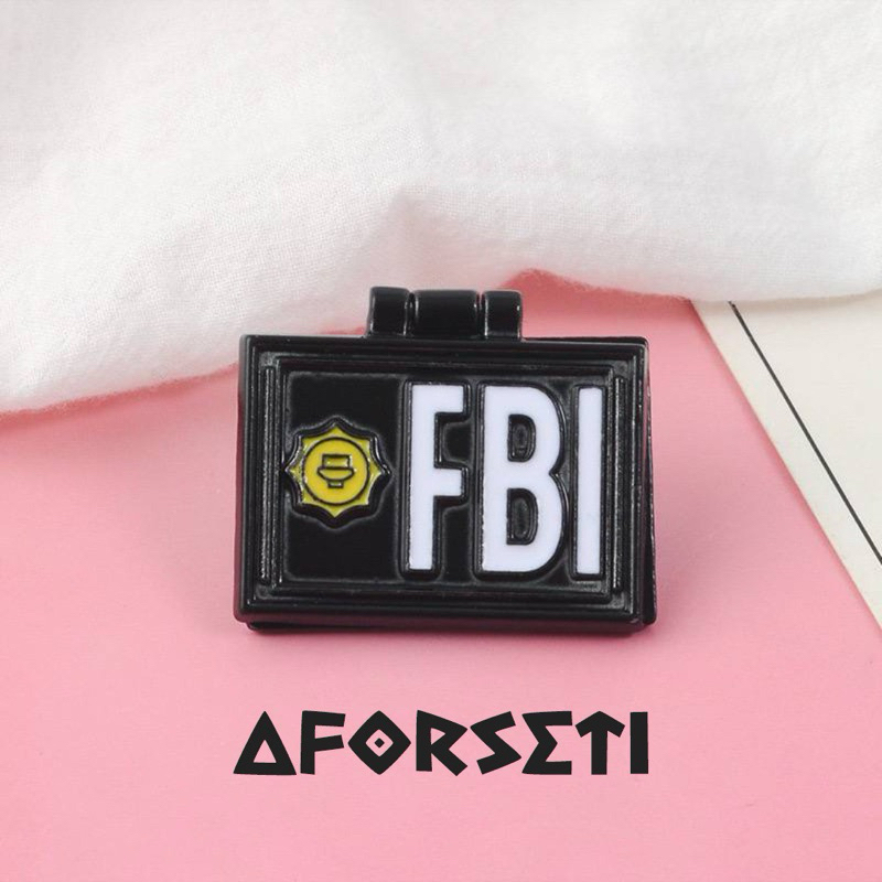 PIN ENAMEL “SIMPSONS FBI” BROS PIN/ PIN MURAH / PIN COUPLE / PIN AESTHETIC / PIN LUCU / PIN BUTTON /