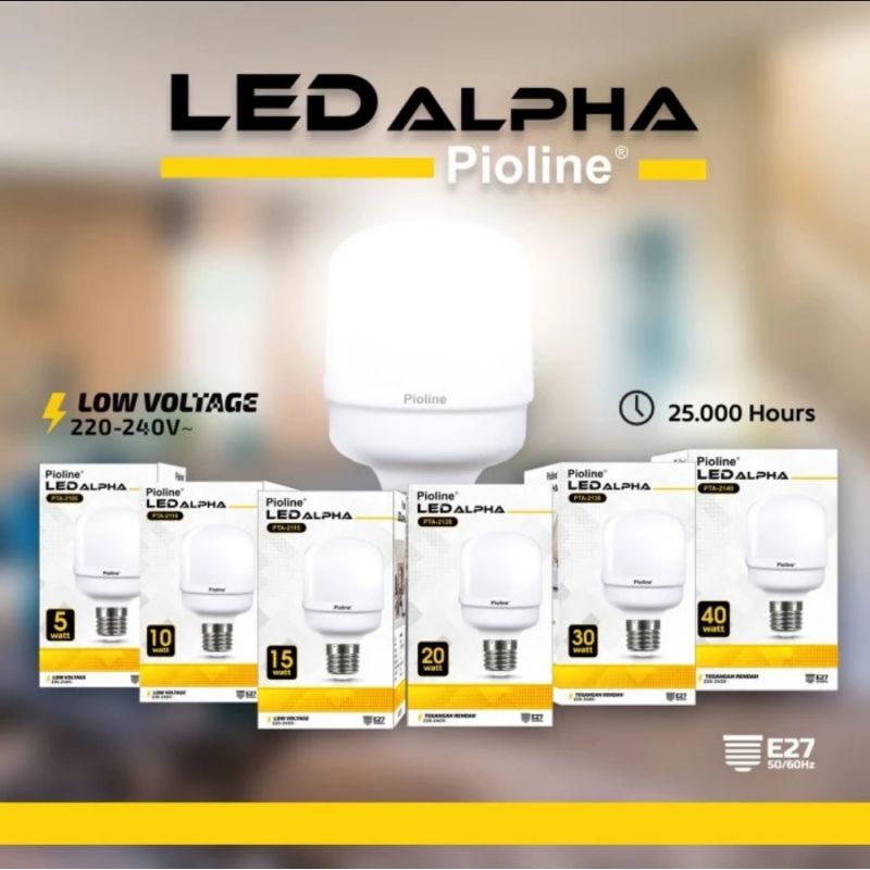 LAMPU LED MURAH ALPHA PIOLINE 15Watt
