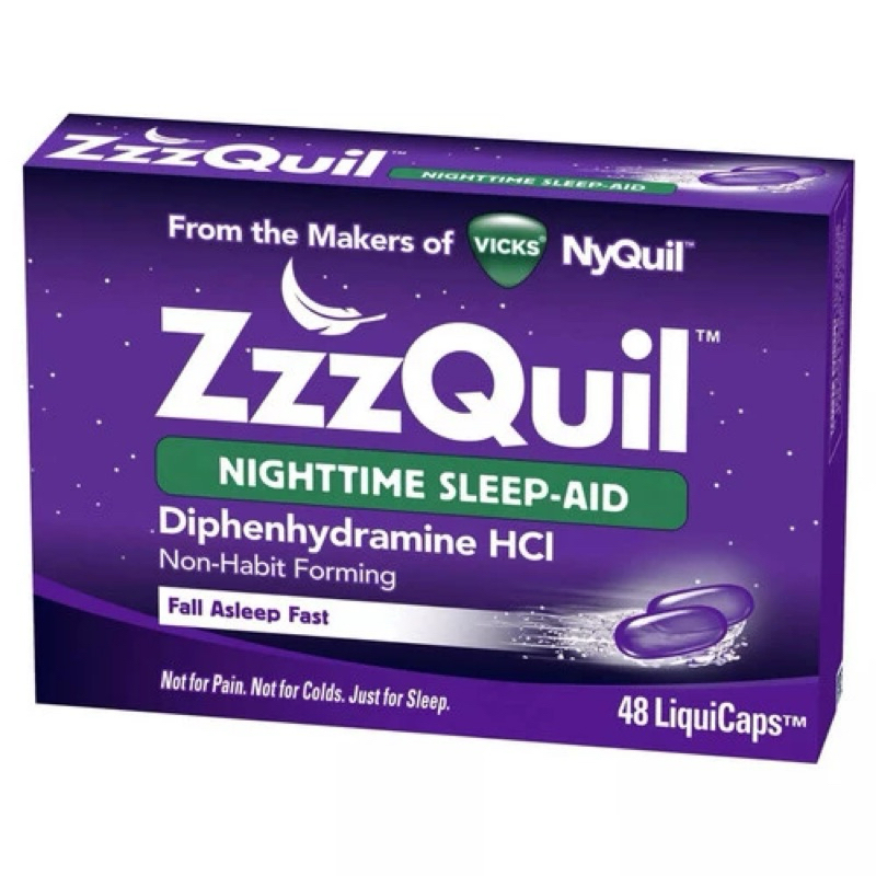 Zzzquil Nighttime Sleep Aid Liquid Capsule 48 Gummy