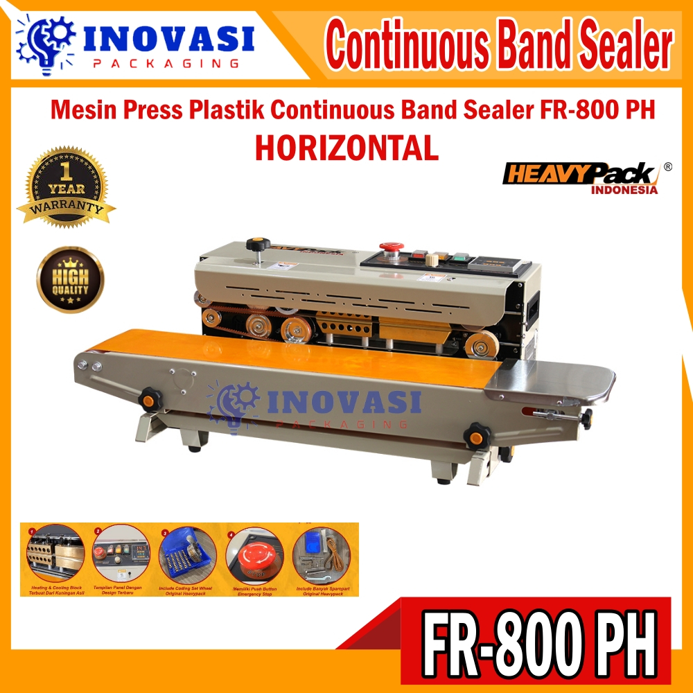 FR-800PH Continuous Band Sealer Mesin Press Segel Plastik FR-800