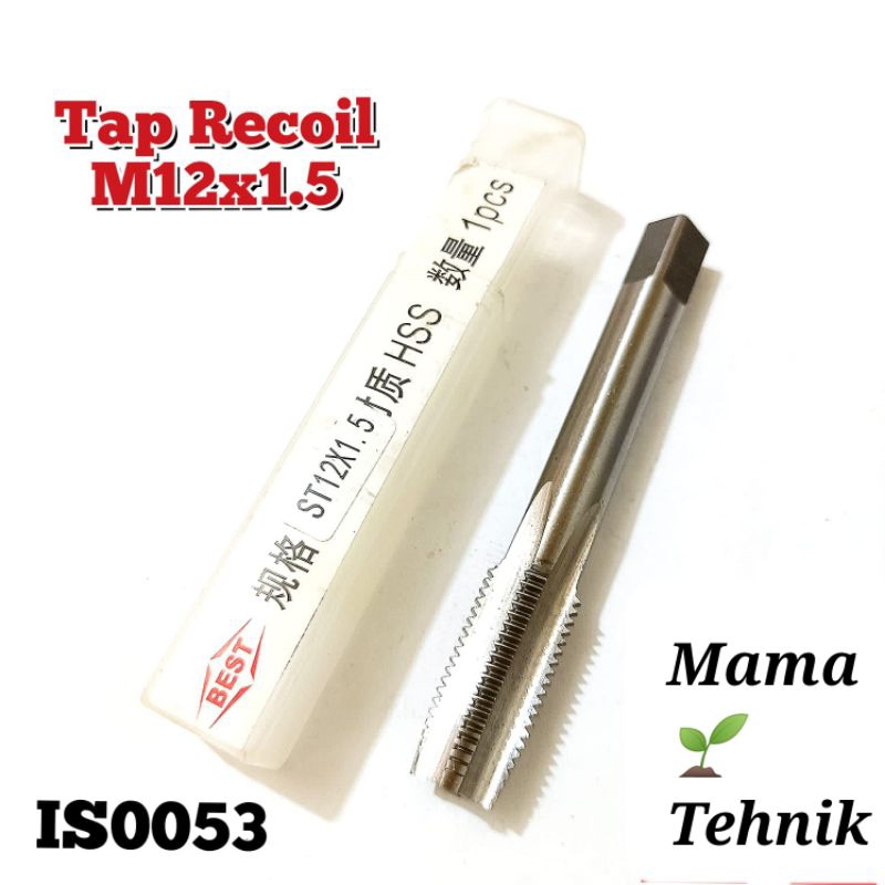 Tap recoil m12x1.5 tap recoil baut oli std motor