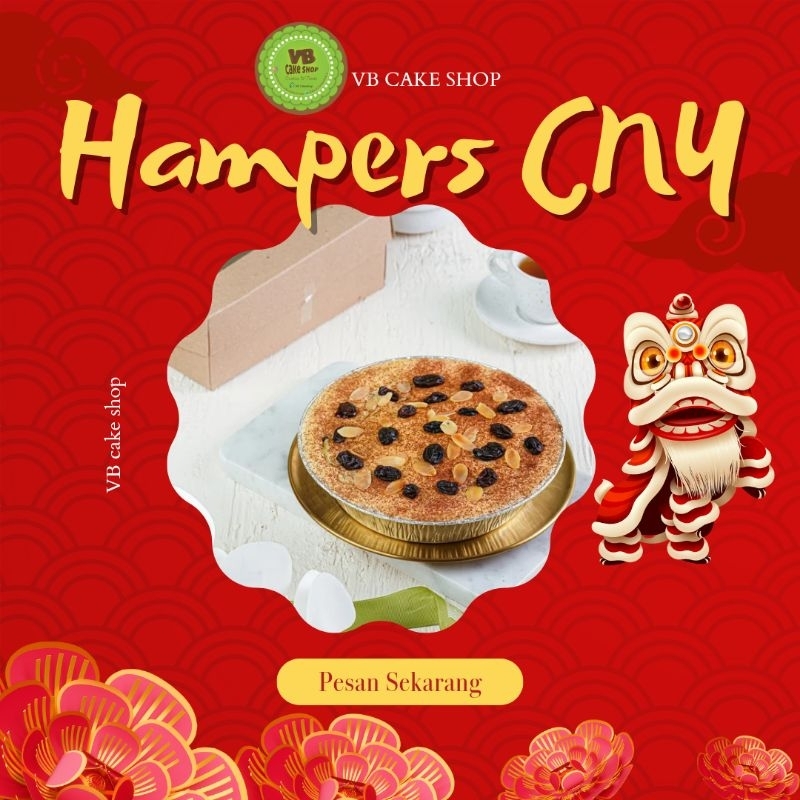 

Klapertart Manado UK 18cm Hampers Imlek/ klapertart premium Hampers CNY