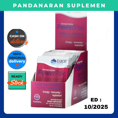 

Trace Minerals Electrolyte Stamina Power Pak Mixed Berry isi 1 Sachet untuk Stamina