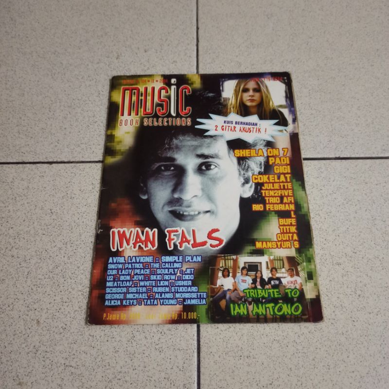 majalah Musik  music BOOK SELECTION VOL. 104. X. 2005. IWAN FALS